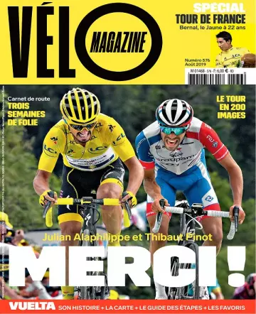 Vélo Magazine N°576 – Août 2019 [Magazines]