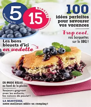 5 ingrédients 15 minutes – Août 2020 [Magazines]