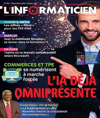 L’Informaticien N°192 – Décembre 2020-Janvier 2021  [Magazines]