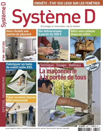 Système D N°846 – La Maçonnerie à La Portée de Tous  [Magazines]