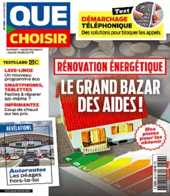 Que Choisir N°598 – Janvier 2021 [Magazines]