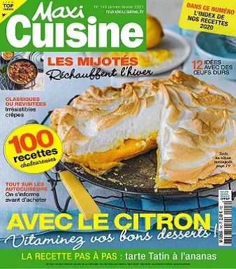 Maxi Cuisine N°146 – Janvier-Février 2021 [Magazines]