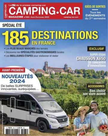 Camping-Car Magazine N°365 – Août-Septembre 2023 [Magazines]