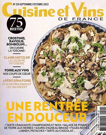 Cuisine et Vins de France N°214 – Septembre-Octobre 2023  [Magazines]