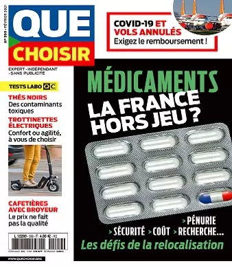 Que Choisir N°599 – Février 2021 [Magazines]