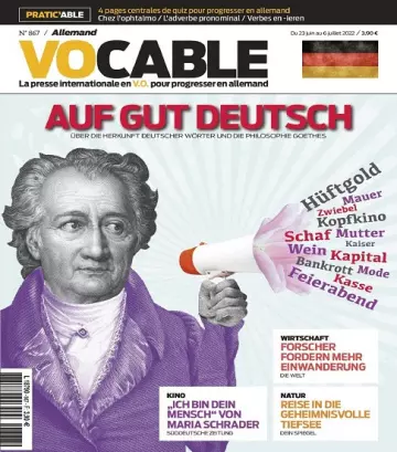 Vocable Allemand N°867 Du 23 Juin 2022  [Magazines]