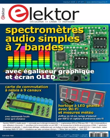 Elektor N°477 – Mai-Juin 2019  [Magazines]