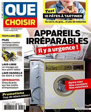 Que Choisir N°587 – Janvier 2020 [Magazines]