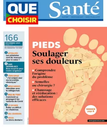 Que Choisir Santé N°166 – Décembre 2021 [Magazines]