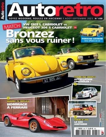 Autoretro N°488 – Août-Septembre 2023 [Magazines]