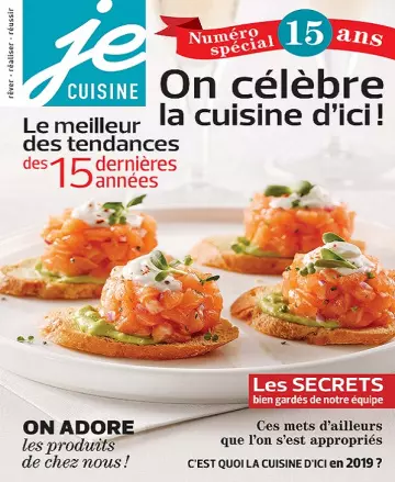 Je Cuisine – Avril 2019 [Magazines]