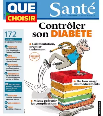 Que Choisir Santé N°172 – Juin 2022  [Magazines]