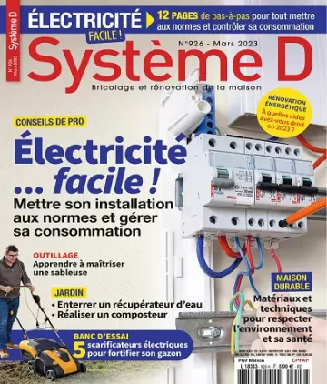 Système D N°926 – Mars 2023 [Magazines]