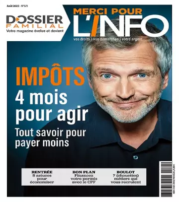 Dossier Familial N°571 – Août 2022 [Magazines]