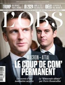 L’Obs - 11 Janvier 2024  [Magazines]