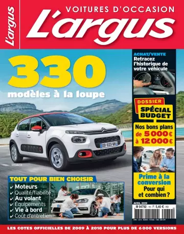 L’Argus Voitures d’Occasion N°19 – Avril 2019  [Magazines]