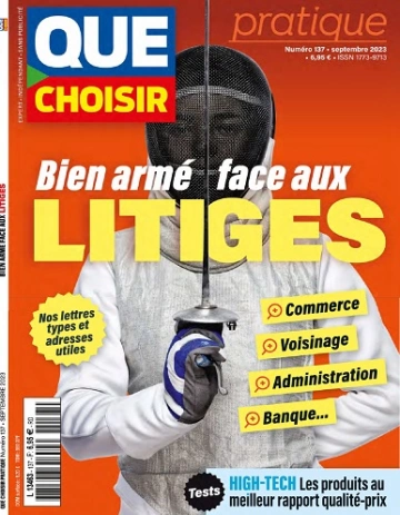 Que Choisir Pratique N°137 – Septembre 2023  [Magazines]