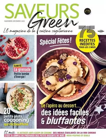 Saveurs Green N°15 – Novembre-Décembre 2022 [Magazines]