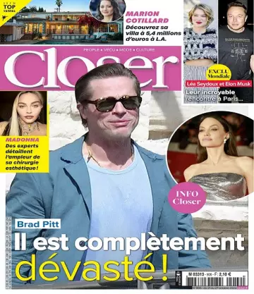 Closer N°906 Du 21 au 27 Octobre 2022 [Magazines]