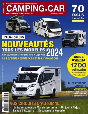 Camping-Car Magazine N°366 – Octobre 2023 [Magazines]