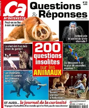 Ça M’Intéresse Questions et Réponses N°29 – Janvier-Mars 2020  [Magazines]