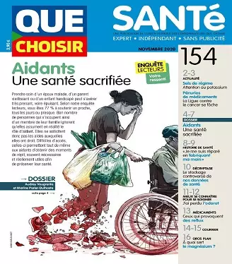 Que Choisir Santé N°154 – Novembre 2020 [Magazines]