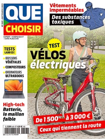 Que Choisir N°627 – Septembre 2023 [Magazines]