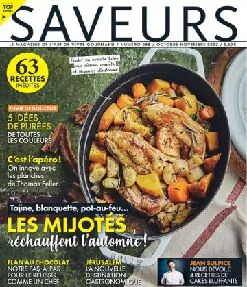 Saveurs N°288 – Octobre-Novembre 2022 [Magazines]