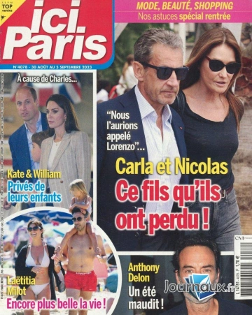 Ici Paris N° 4078 du 30 août 2023 [Magazines]