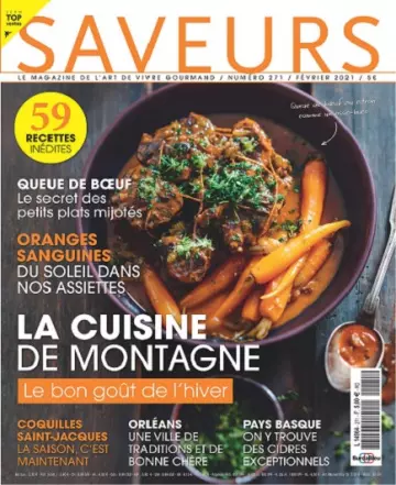 Saveurs N°271 – Février 2021 [Magazines]