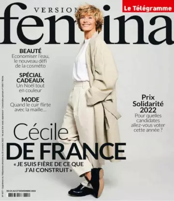 Version Femina N°1077 Du 21 au 27 Novembre 2022  [Magazines]