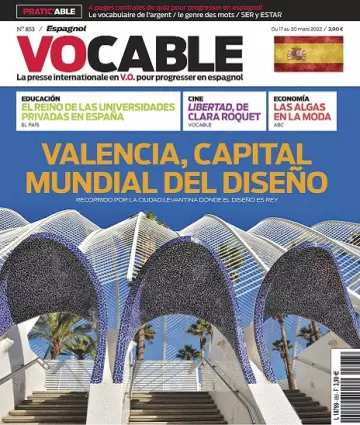 Vocable Espagnol N°853 Du 17 Mars 2022 [Magazines]