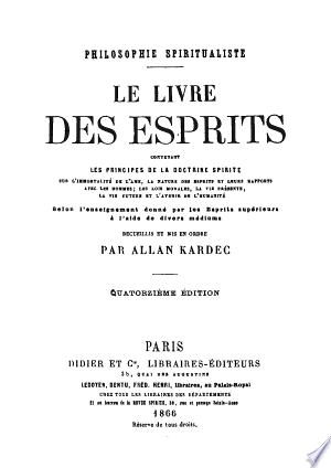 Le livre des esprits [Livres]