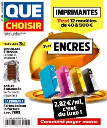 Que Choisir N°609 – Janvier 2022 [Magazines]