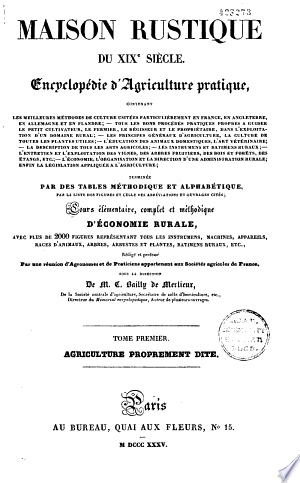 Maison rustique du 19e siècle  [Livres]