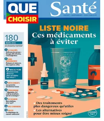 Que Choisir Santé N°180 – Mars 2023 [Magazines]