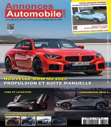 Annonces Automobile N°351 – Novembre 2022 [Magazines]