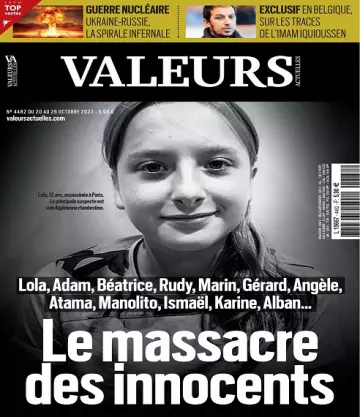 Valeurs Actuelles N°4482 Du 20 au 26 Octobre 2022  [Magazines]