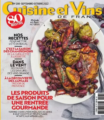 Cuisine et Vins De France N°208 – Septembre-Octobre 2022  [Magazines]