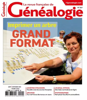 La Revue Française De Généalogie N°261 – Août-Septembre  [Magazines]