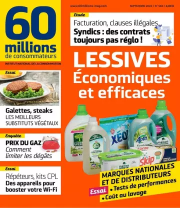 60 Millions De Consommateurs N°583 – Septembre 2022 [Magazines]