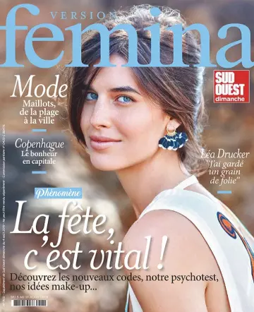 Version Femina N°905 Du 4 Août 2019 [Magazines]