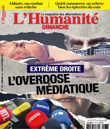 L’Humanité Dimanche N°776 Du 7 au 13 Octobre 2021  [Magazines]