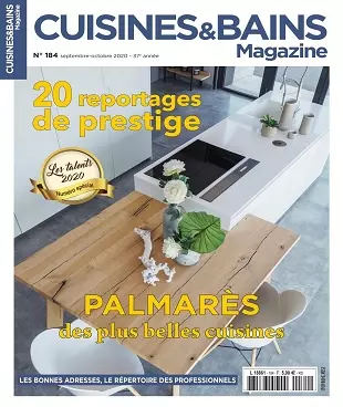 Cuisines et Bains Magazine N°184 – Septembre-Octobre 2020  [Magazines]