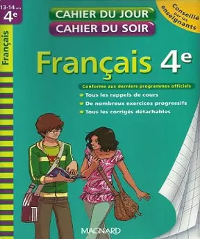 Cahier du jour cahier du soir – Français 4  [Livres]