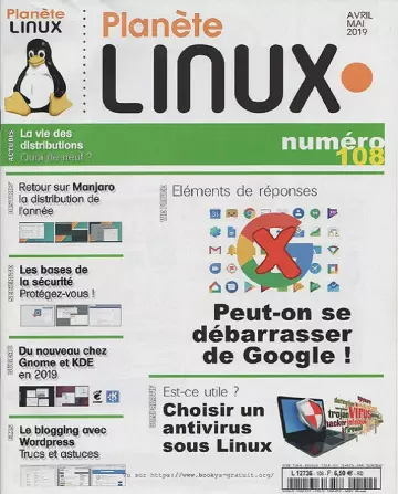 Planète Linux N°108 – Avril-Mai 2019  [Magazines]