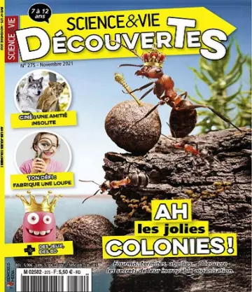 Science et Vie Découvertes N°275 – Novembre 2021 [Magazines]