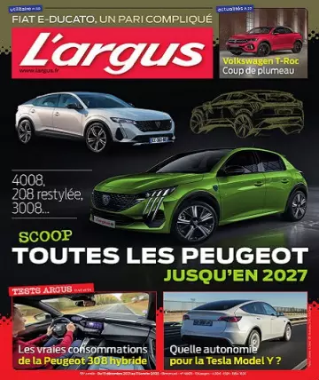 L’Argus N°4605 Du 15 Décembre 2021 [Magazines]