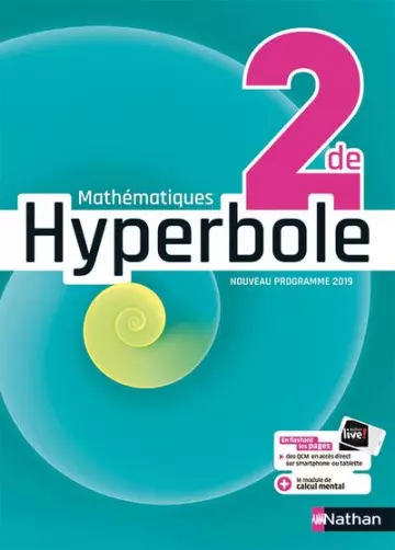 HYPERBOLE MATHS 2NDE LIVRE-PROF COMPLET NATHAN 2019 [Livres]