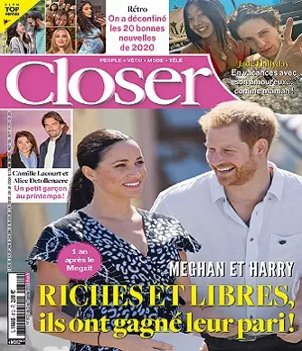 Closer N°812 Du 2 au 8 Janvier 2021 [Magazines]